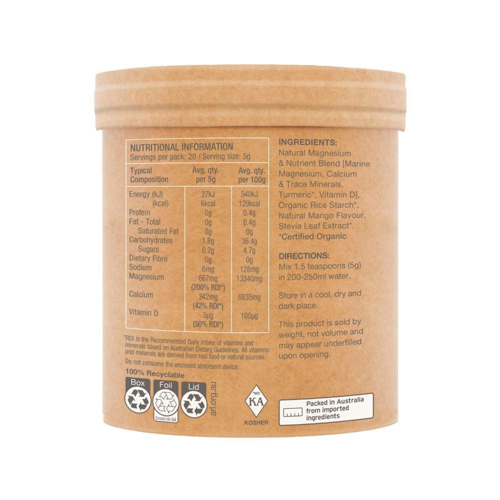 Raw Real Food Nutrients Muscle Magnesium Mango - 100g