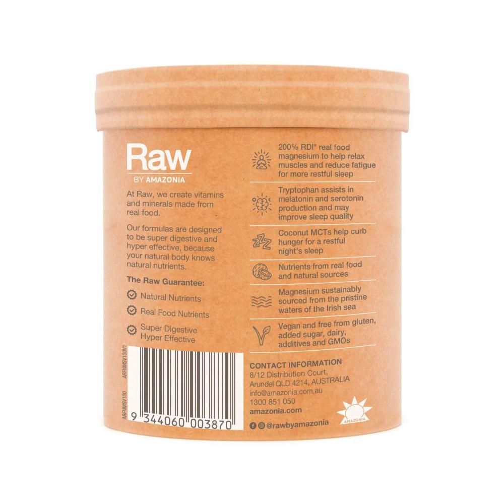 Raw Real Food Nutrients Sleep Magnesium Dreamy Vanilla - 100g