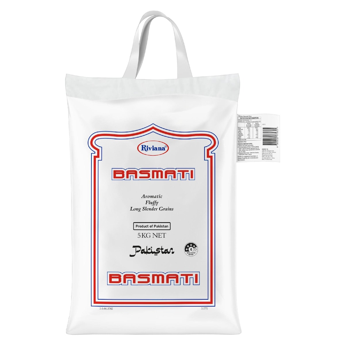 Riviana Basmati Rice Pakistan Long Grain 5kg