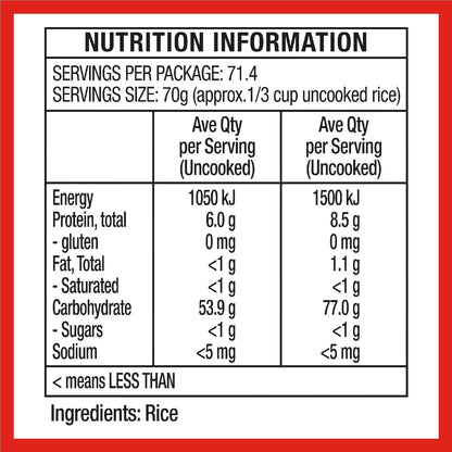 Riviana Basmati Rice Pakistan Long Grain 5kg