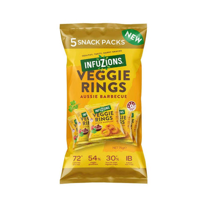 Infuzions Veggie Rings Aussie BBQ 5x15g - 75g