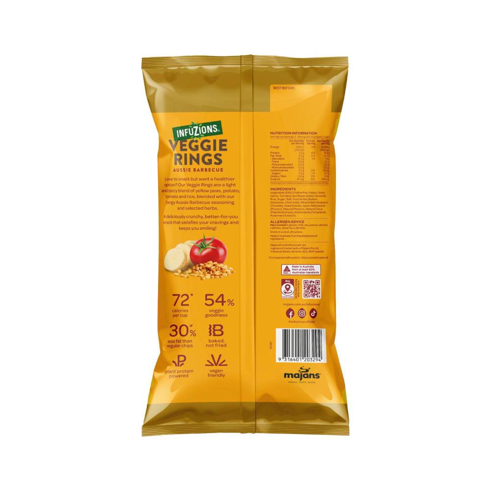 Infuzions Veggie Rings Aussie BBQ 5x15g - 75g