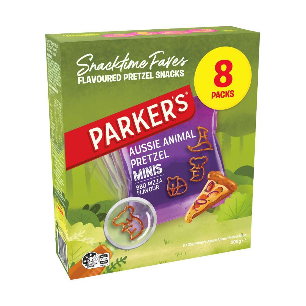 Parkers Pretzels BBQ Multipack 8 Pack - 200g
