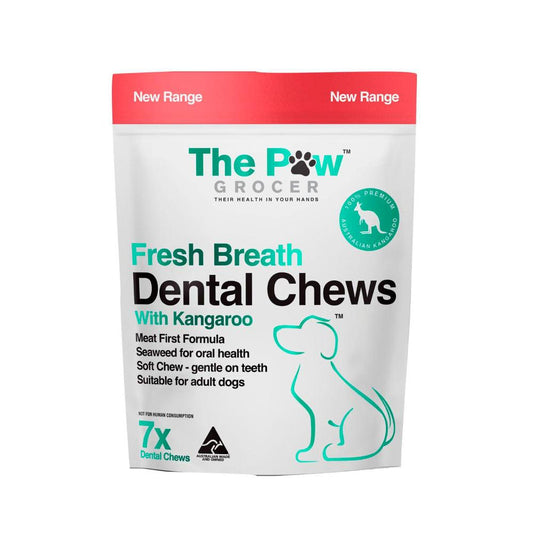 The Paw Grocer Kangaroo Dental Chews Dog Treats - 7 Pack