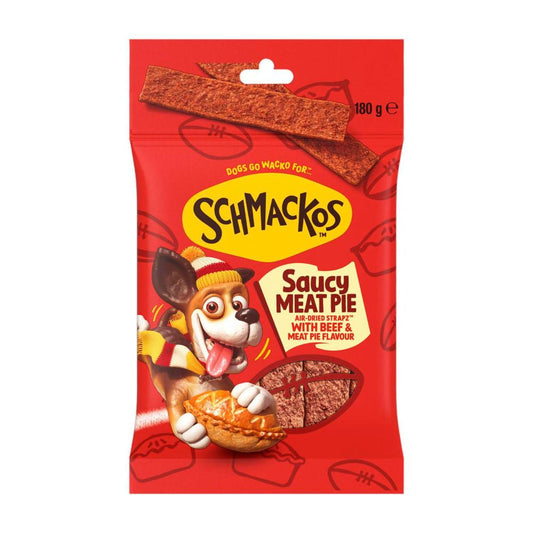 Schmackos Strapz Meat Pie Dog Treats - 180g