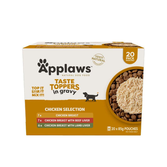 Applaws Taste Toppers Mixed Pack Dog Food 85g - 20 Pack