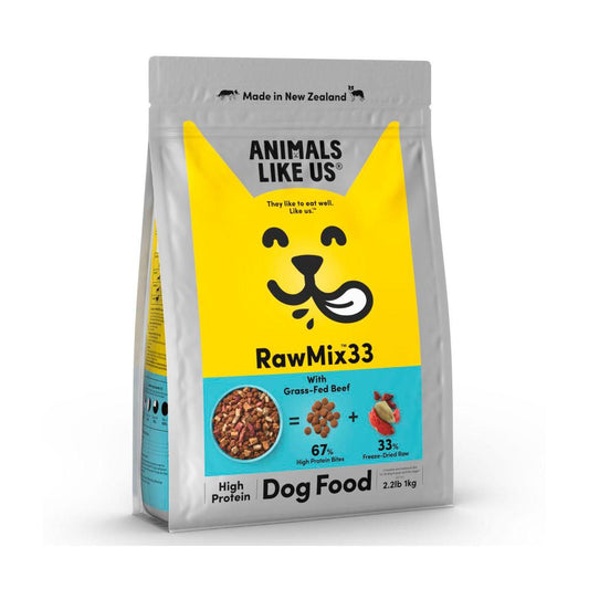 Animals Like Us Rawmix33 With Grass-fed Beef Dry Dog Food - 1Kg