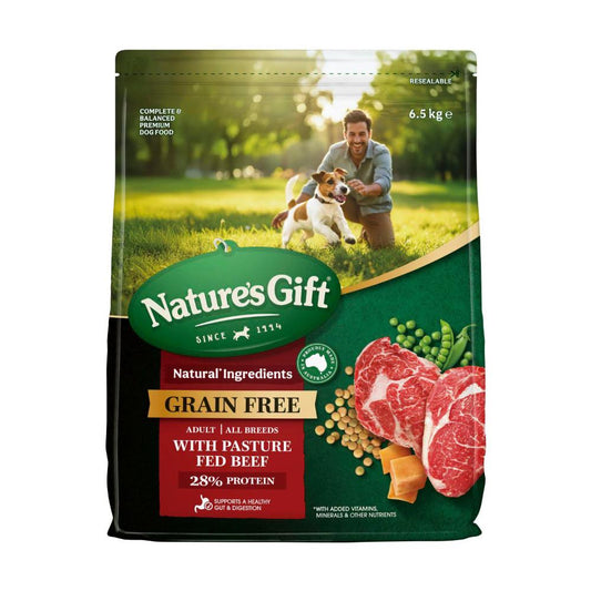 Nature's Gift Grainfree With Beef Dog Food - 6.5Kg
