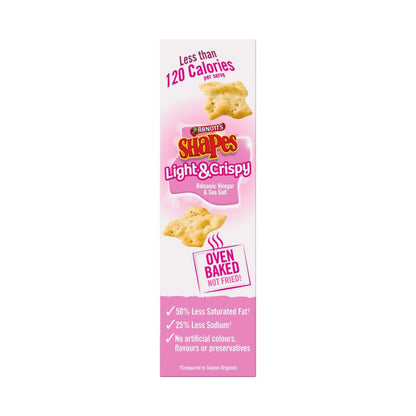 Arnotts Shapes Light & Crispy Salt & Vinegar - 120 GRAM