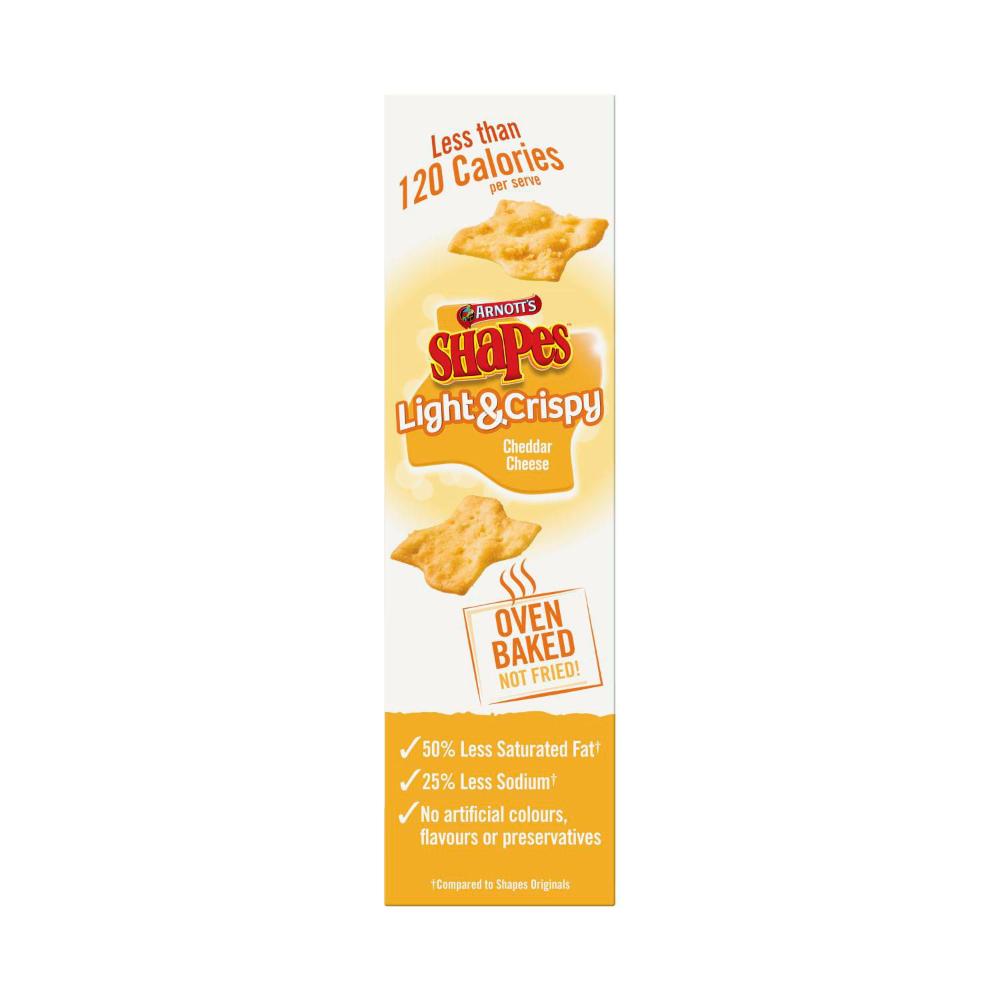 Arnotts Shapes Light & Crispy Cheddar Cheese - 120g