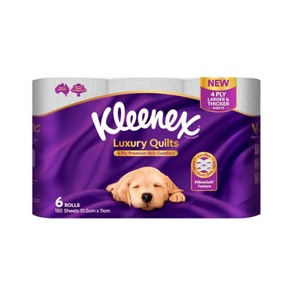 Kleenex Quilts 4 Ply Toilet Paper - 6 Pack