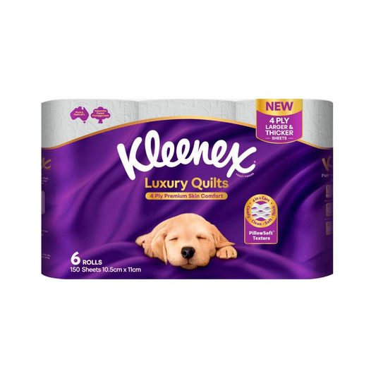 Kleenex Quilts 4 Ply Toilet Paper - 6 Pack