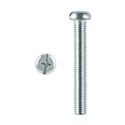 Pinnacle Round Head Bolts and Nuts - M8 x 80mm - 2 Pack