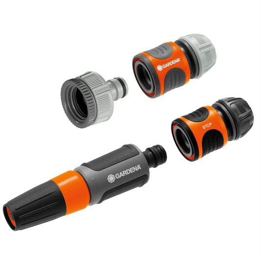 Gardena Basic Hose Set with Water Stop 18291-25