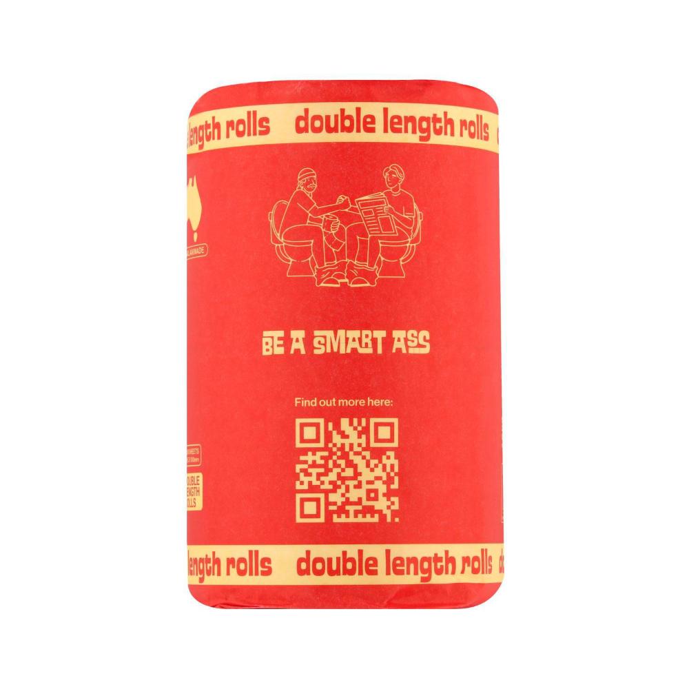 Smart Ass Recyed Toilet Paper Double Length - 6 Pack