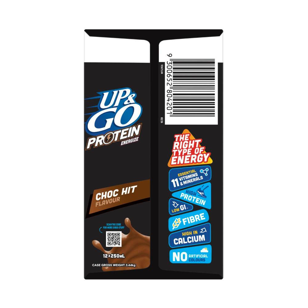 Sanitarium Up&go Protein Energize Chocolate 12x250ml - 3L