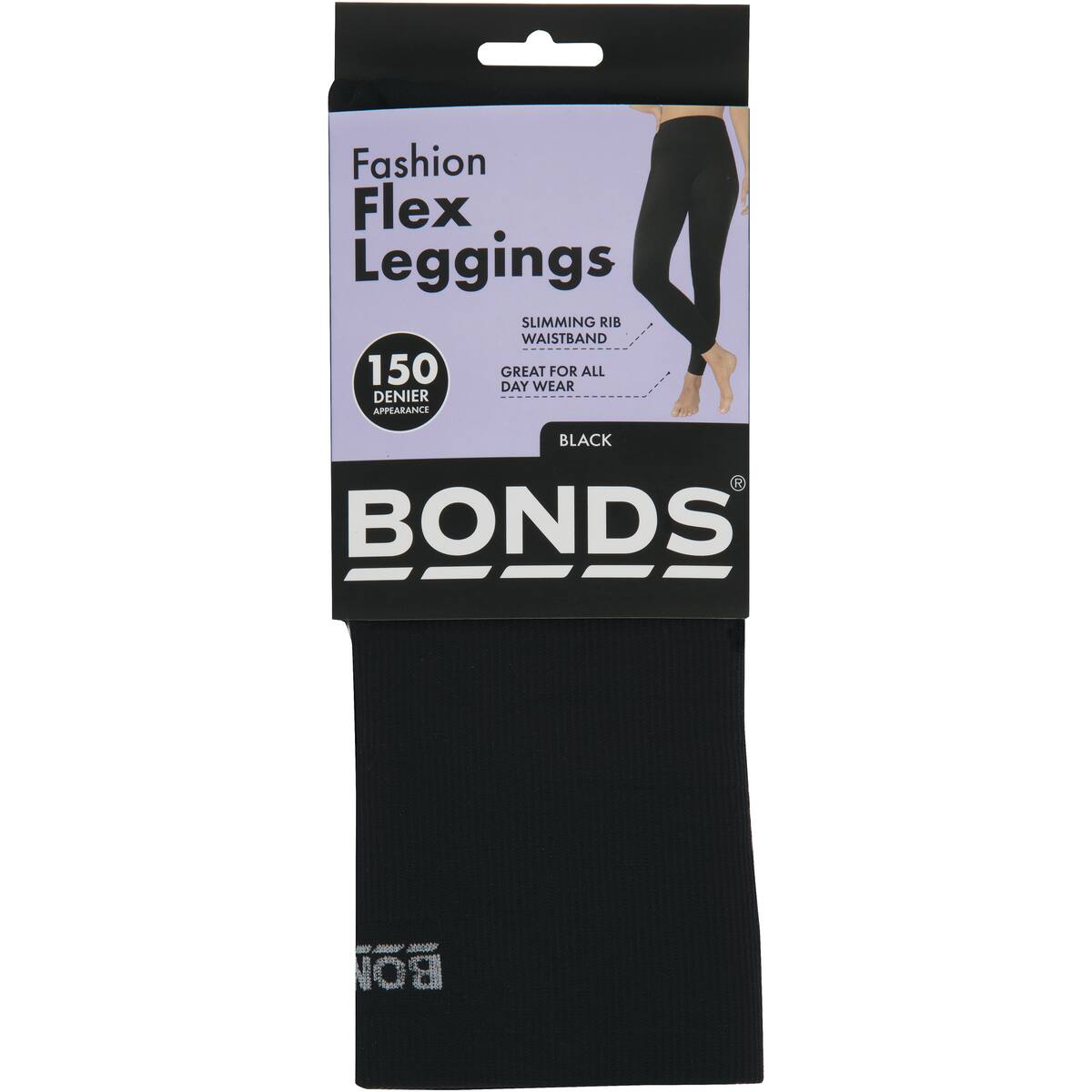 Bonds Flex Leggings Black Medium- Large Each