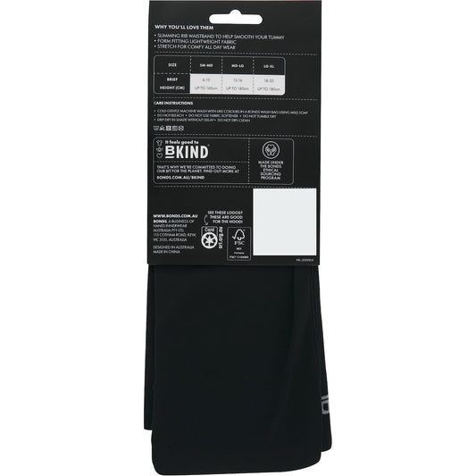 Bonds Flex Leggings Black Medium- Large Each