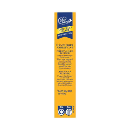 White Wings Hamburger Helper Seasoning Mix - 110g