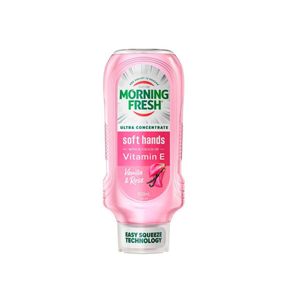 Morning Fresh Easy Squeeze Soft Hands Vanilla Rose Dishwashing Liquid - 550mL