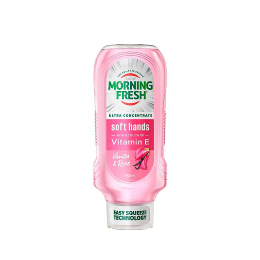 Morning Fresh Easy Squeeze Soft Hands Vanilla Rose Dishwashing Liquid - 550mL