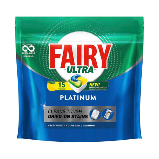 Fairy Platinum Dishwashing Tablets - 15 Pack