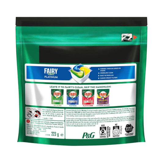 Fairy Platinum Dishwashing Tablets - 15 Pack