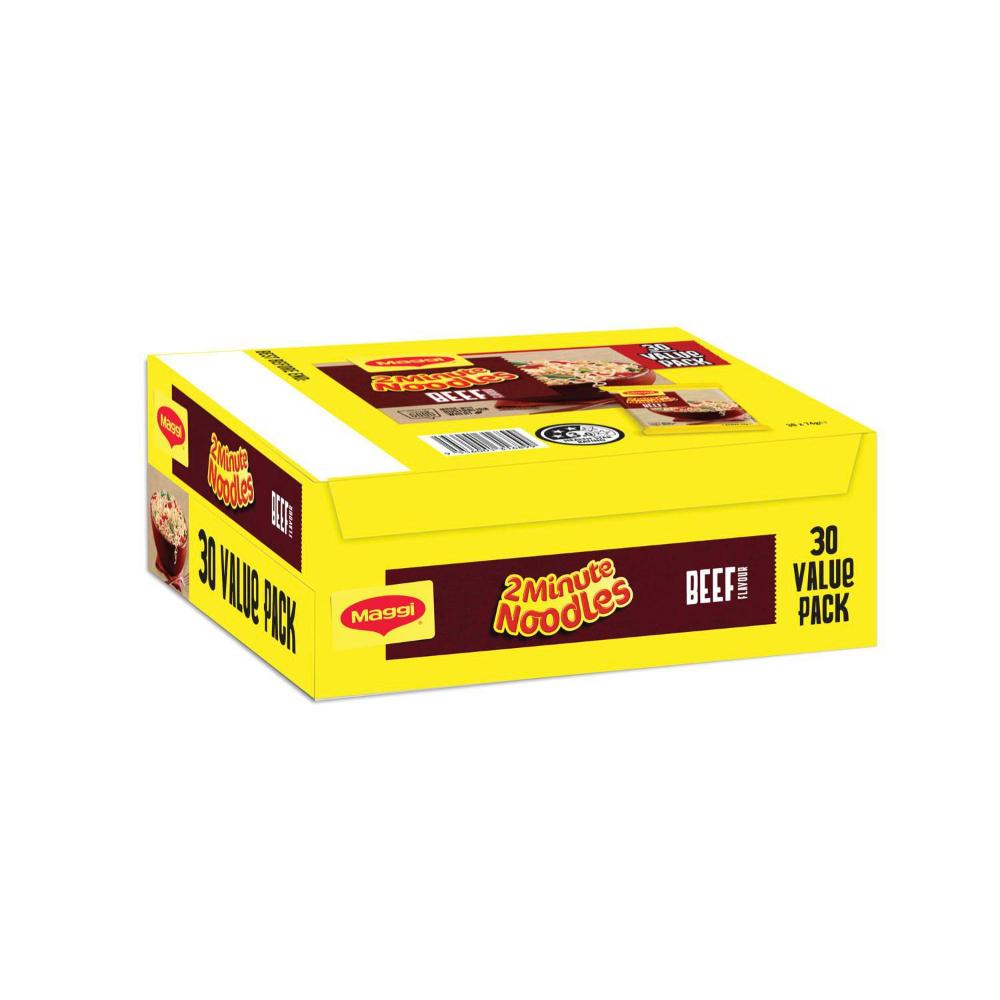 Maggi 2- Minute Noodles Beef Bulk 72g - 30 Pack