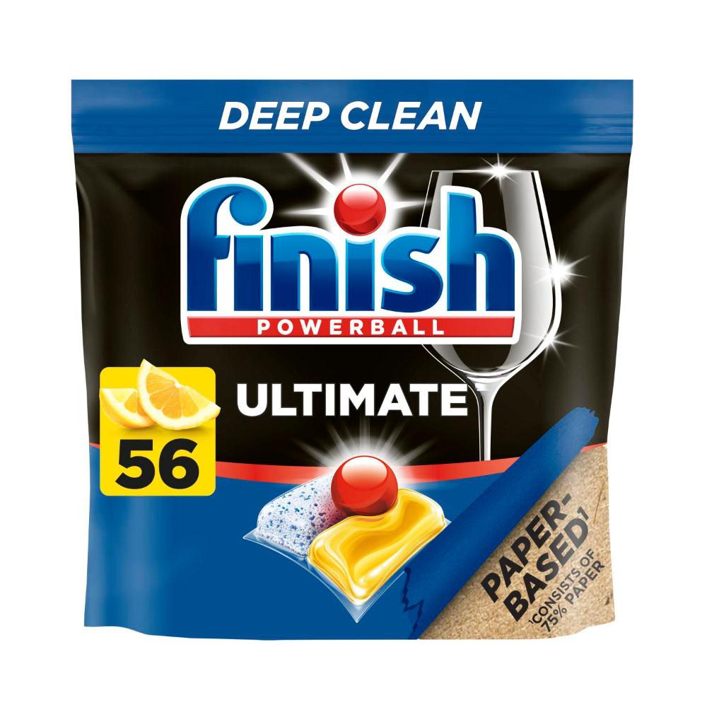 Finish Ultimate Dishwashing Tablets Lemon - 56 Pack