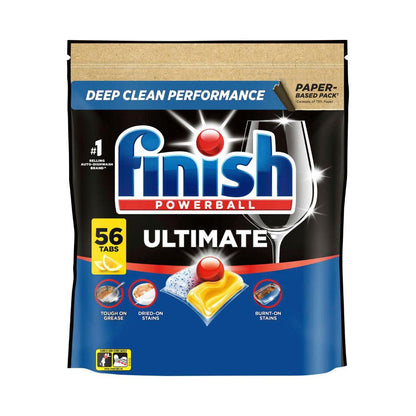 Finish Ultimate Dishwashing Tablets Lemon - 56 Pack