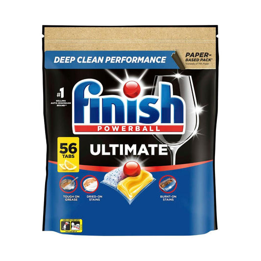 Finish Ultimate Dishwashing Tablets Lemon - 56 Pack