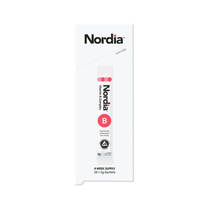 Nordia Vitamin B Complex Powder Sachets - 28 Pack