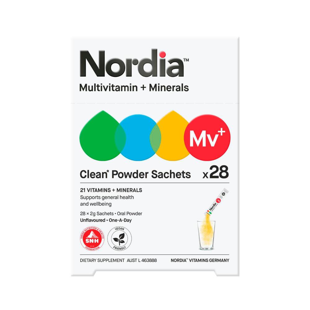 Nordia Multivitamin + Minerals Powder Sachets - 28 Pack