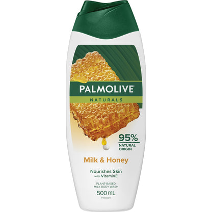 Palmolive Body Wash Shower Gel Naturals Milk & Honey 500ml