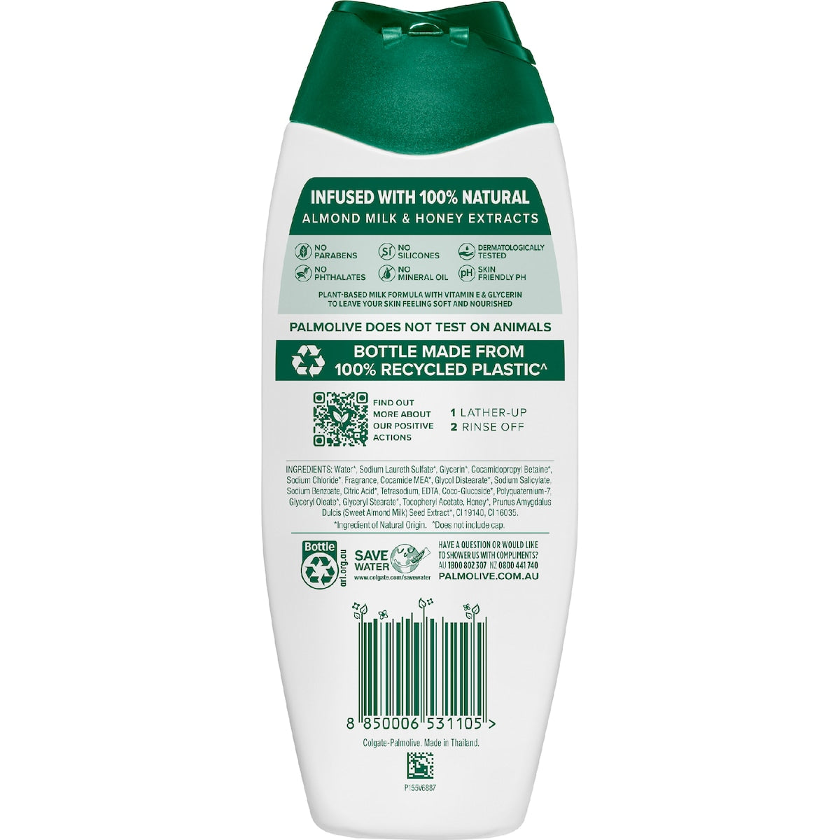 Palmolive Body Wash Shower Gel Naturals Milk & Honey 500ml