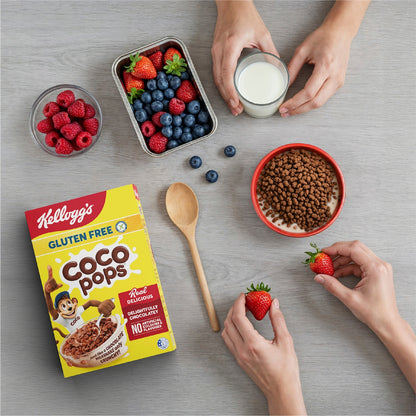 Kelloggs Gluten Free Coco Pops Breakfast Cereal 390g