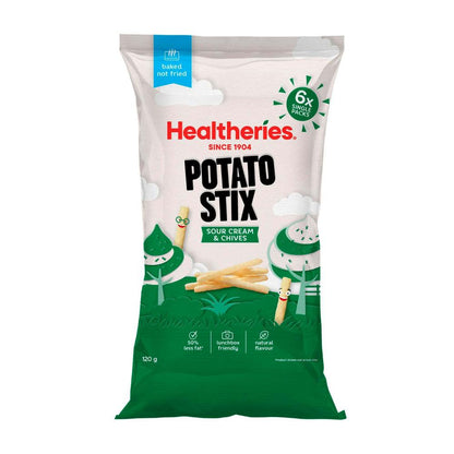 Healtheries Potato Stix Sour Cream And Chive 6x20g - 120g