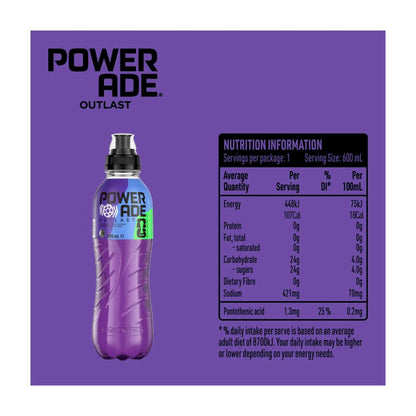 Powerade Sports Drink Sipper Cap Fifa Outlast - 600mL