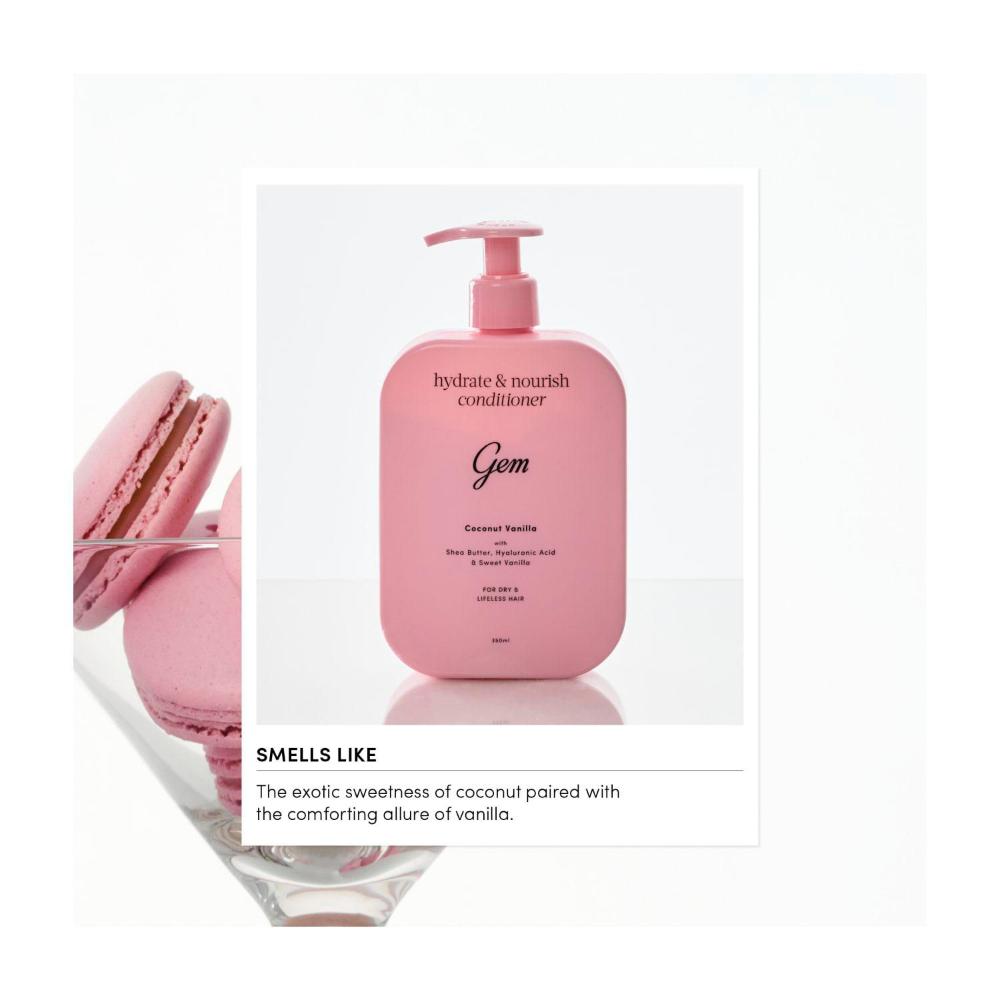 Gem Hydrate & Nourish Conditioner Coconut Vanilla - 350mL