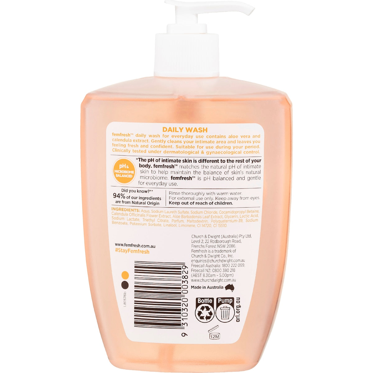 Femfresh Intimate Skin Care Daily Wash 600ml