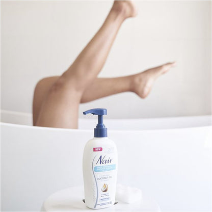 Nair Hair Removal Shower Cream Sensitive Coconut Oil 357g