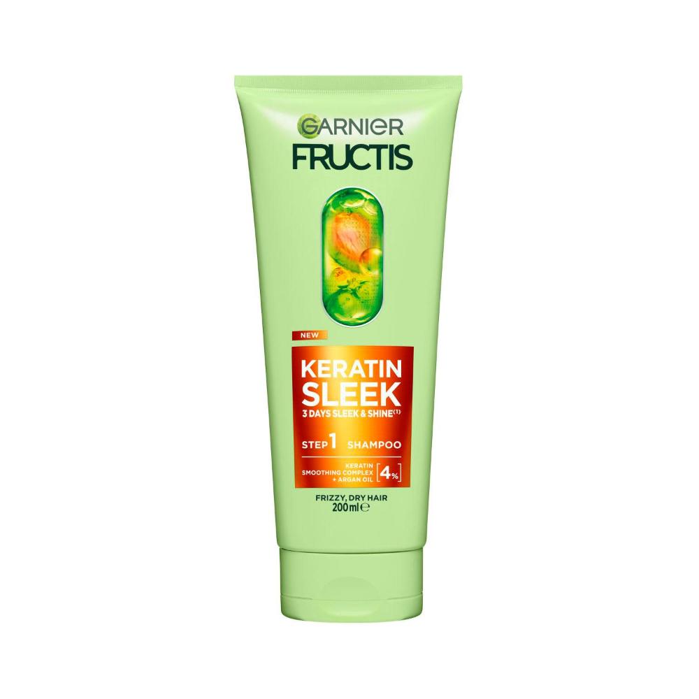 Garnier Fructis Keratin Sleek Shampoo - 200mL