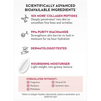 Olay Regenerist Collagen Peptide Moisturiser Skin Care 50g