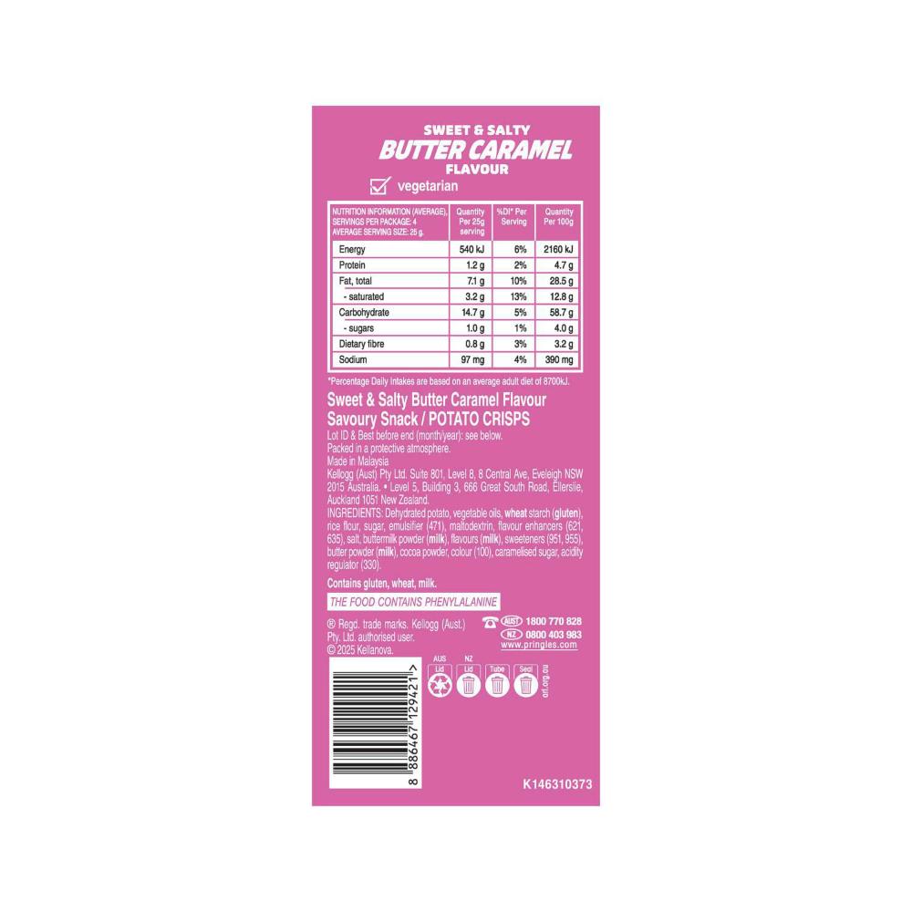 Pringles Potato Chips Butter Caramel - 118g
