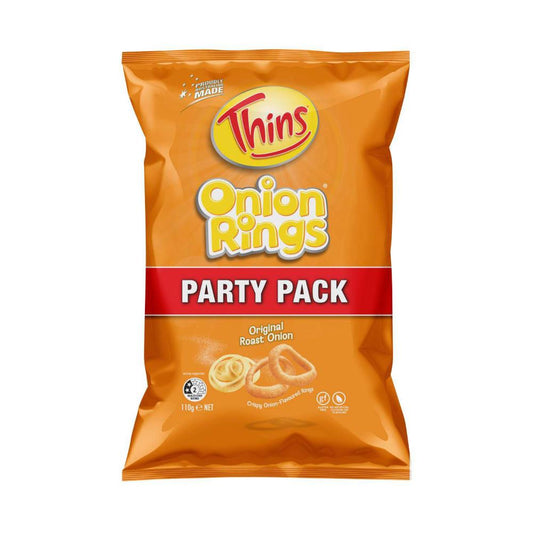 Thins Onion Rings Party Pack Original - 110g