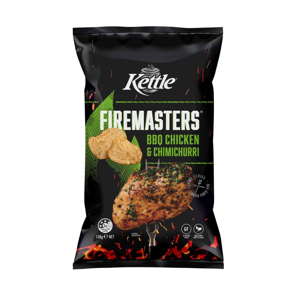 Kettle Firemasters Potato Chips BBQ Chicken & Chimichurri - 150g