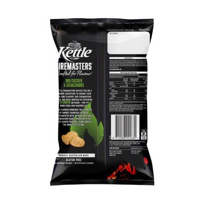 Kettle Firemasters Potato Chips BBQ Chicken & Chimichurri - 150g