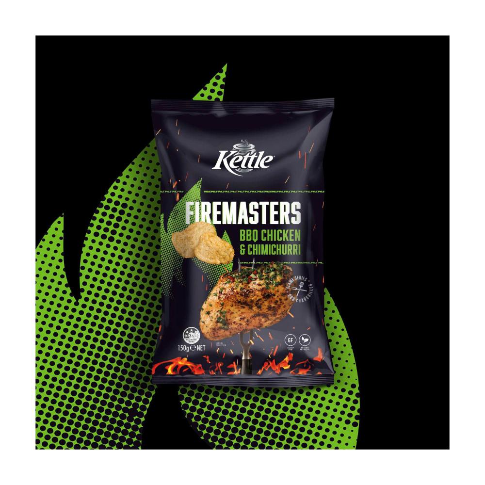 Kettle Firemasters Potato Chips BBQ Chicken & Chimichurri - 150g