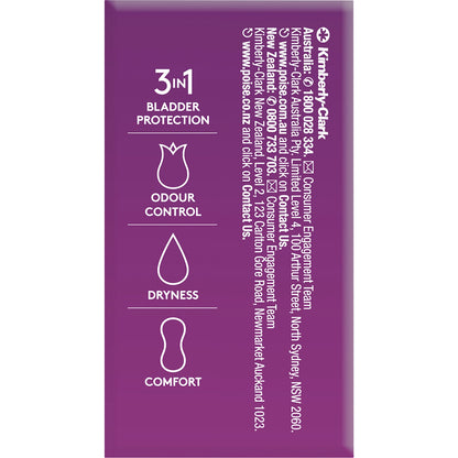 Poise Incontinence Liners Ultra Long 20 Pack