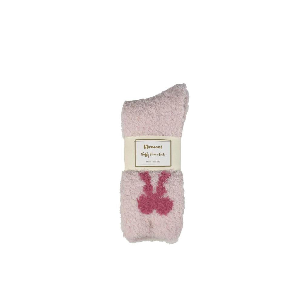 Mix Women's Fluffy Home Socks - 2 PACK